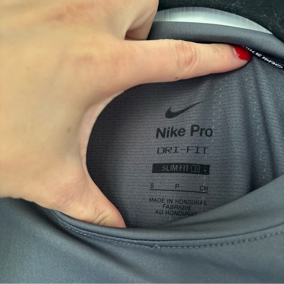 Men's Nike Pro Gray Color Dri-Fit Slim Fit Size Small - Picture 4 of 7
